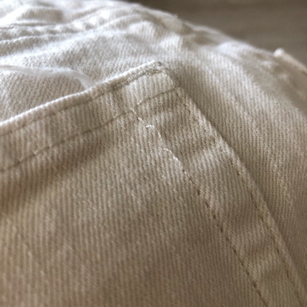 H&M Summer Straight Jeans Bone White - Picture 4 of 4